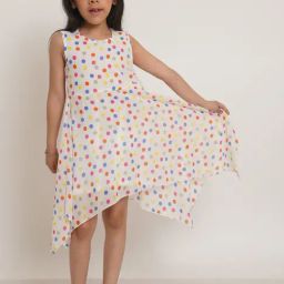 Creative Kid'S Girls Multi Color Regular Fit Printed Dress-picture-7
