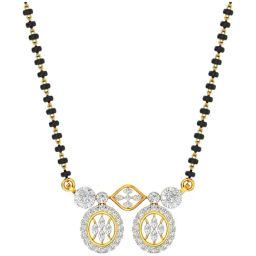 Joyalukkas 18k Yellow Gold & Diamond Glimmering Circles Mangalsutra-picture-2