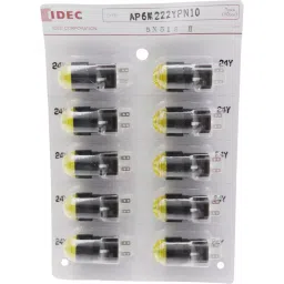 IDEC AP Series Small Indicator Round Projection with 16 mm Mounting Hole, AP6M222YPN10 (Pack of 10)-84