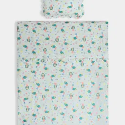 MiArcus Multicolor Cotton Blend 500 GSM Mermazing Fairy Quilt with 1 Pillow Cover-image-9