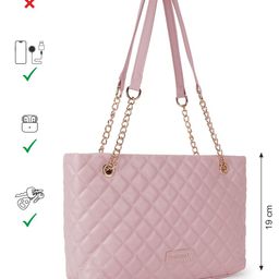 Fastrack Textured PU Structured Shoulder Bag with Quilted image 5