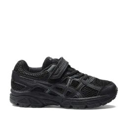 Asics Kids CONTEND 4B + VEL Black Velcro Shoes-image-95