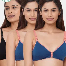 Inner Sense Multicolored Non Wired Non Padded Nursing Bra (Pack Of 3)-image-74