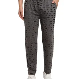 Vimal Jonney Dark Grey Regular Fit Self Design Trackpants-image-38