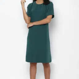Allen Solly Dark Green Regular Fit Dress-picture-28