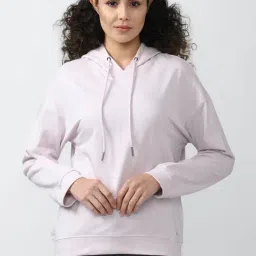 Van Heusen Light Purple Regular Fit Hoodie-image-21