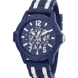 GUESS STRIKER Men Round Blue Dial Analog Watch - GW0428G3-97