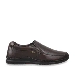 Mochi Men's Brown Casual Loafers-image-42