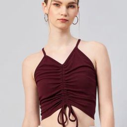 Rare Maroon Crop Top-image-87