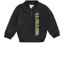U.S. Polo Assn. Kids Black Printed Full Sleeves Jacket-picture-9