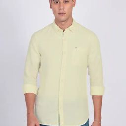 Lee Light Yellow Slim Fit Shirt-image-110