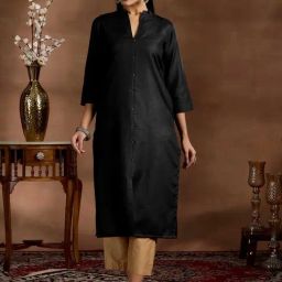 Libas Black Straight Kurta-image-16