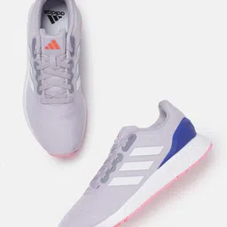 ADIDAS Men Woven Design Adistorm Running Shoes with Striped Detail-image-90