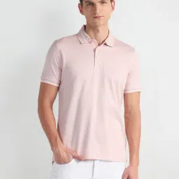 Arrow Pink Cotton Regular Fit Polo T-Shirt-picture-34