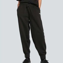 Puma Black Logo Print Pants-image-11