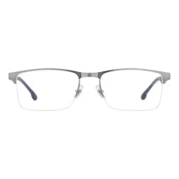 Carrera Grey Rimless Rectangle Eye Frame For Men image 2
