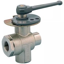Legris Brass 3 Way Ball Valve Threaded BSPP 1/2 inch 40 Bar Operating Pressure, 0438 12 21-picture-5