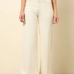 U.S. Polo Assn. Ecru Cotton Ultra Wideleg Fit Jeans-image-20
