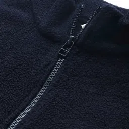 LILL Navy Full Sleeves Front-Open Sweatshirt image 5