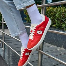 Lotto Women's Leggenda Brasil Select OG Red & White Sneakers-image-7