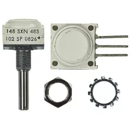 Vishay Panel Mount, Through Hole Rotary Potentiometer 500 mW Power 10 kΩ Pin Terminal, 14821F0GJSX13103KA (Pack of 60 Pcs)-image-79