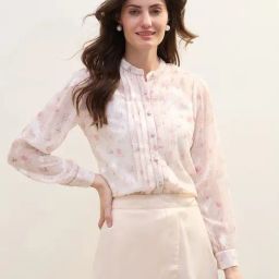 Iconic Pink Floral Regular Fit Shirt-image-1