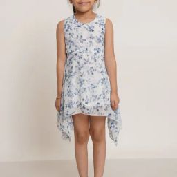Creative Kid'S Girls Navy Blue Regular Fit Printed Dress-image-42