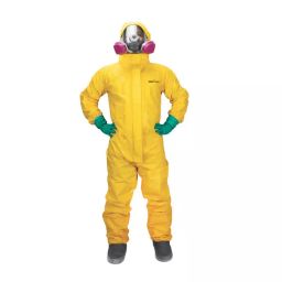 Bison Life Chemical Protective Coverall HDPE & Non Woven Yellow Type 3, 4, 5 & 6 Protection Size L, JET PRO 4000 Plus-image-16