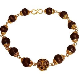 Divine souvenirs Unisex Gold-Plated Artificial Beaded Wraparound Bracelet-12