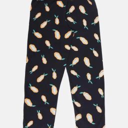 Kiddopanti Boys Black Cotton Printed Regular Fit Pyjamas-image-95
