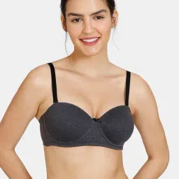 Zivame Black Half Coverage Under-Wired Balconette Bra-image-38