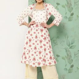 Nayam by Lakshita Red Cotton Printed Kurti-image-38