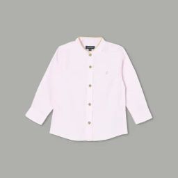 Juniors by Lifestyle Boys Pink Cotton Solid Shirt-picture-4