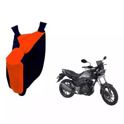Auto Pearl Waterproof Two Wheeler Cover For Hero MotoCorp XPulse (Orange & Blue)-83