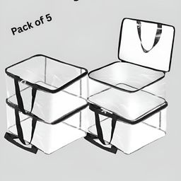 Ajabh Black Set of 5 Regular Multi-Utility Organisers-71