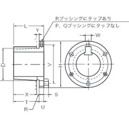 Mitsuboshi Type 2 R1 Bushing for Max Star Wedge Pulley 90 mm, R1-N-90-image-85