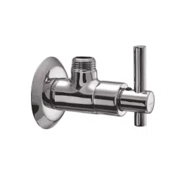 PLUMBER ULTRA Wall Mounted Chrome Finish Medium Angle Cock with Wall Flange, UT-2105M-picture-11
