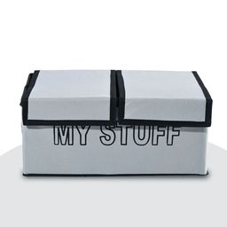 Kuber Industries Grey Set of 2 Regular Multi-Utility Organisers image 2