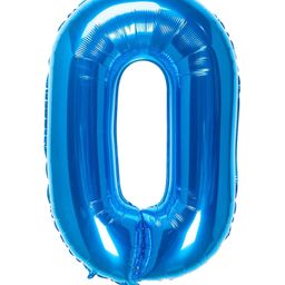 Shopperskart 0 Number Foil Balloon Blue - Height 40.64 cm-image-104