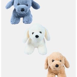 DukieKooky Puppy Soft Toy Pack of 3 Multicolour - Height 20 cm each-17