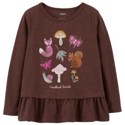 Carter's Woodland Friends Peplum Jersey Tee - Brown-image-91