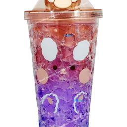 FunBlast Tumbler with Lid & Straw Pink- 450 ml-26
