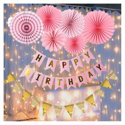 Bubble Trouble Happy Birthday Decoration Kit - Pink-16
