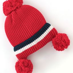 Babyhug Acrylic Woollen Cap Red - Diameter 11 cm-image-80