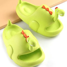 Oh! Pair Slip On Clogs Dino Applique - Green-image-67