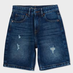 Pepe Jeans 100% Cotton Knee Length Loose Fit Distressed Shorts - Navy Blue-picture-45