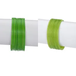 1ST TIME Set Of 24 Green Alloy Bangles-picture-6