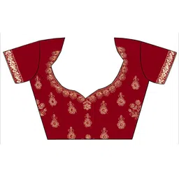 Maroosh Embellished Thread Work Unstitched Lehenga & Blouse With Dupatta image 5