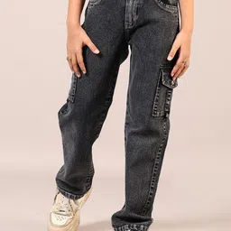 V-Mart Girls Light Fade Jeans-image-2
