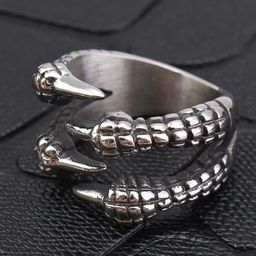 Zoey Set Of 2 Silver-Plated Intricate Textured Adjustable Finger Rings image 2